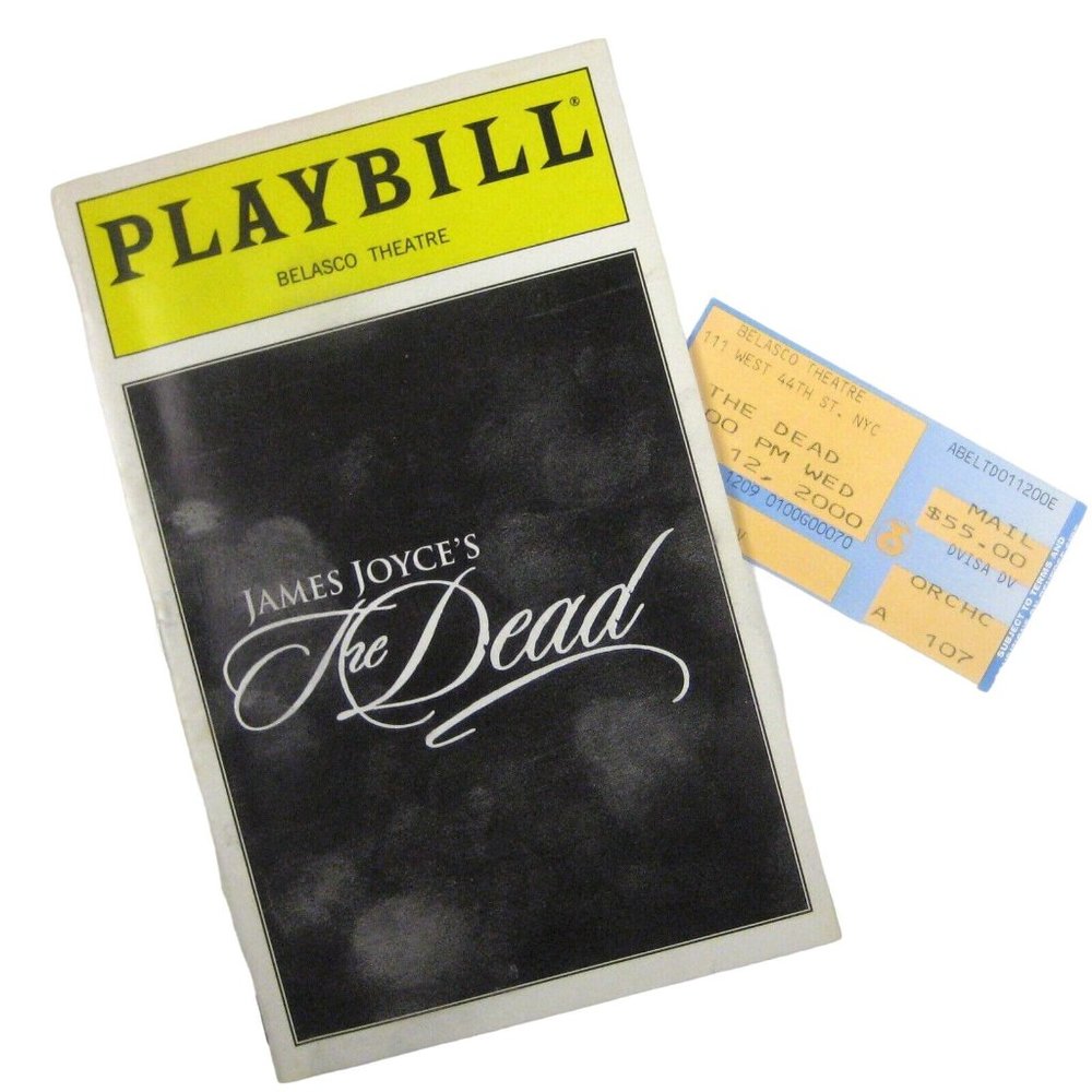 The Dead Playbill Opening Night January 2000 James Joyce Ticket Walken Croft